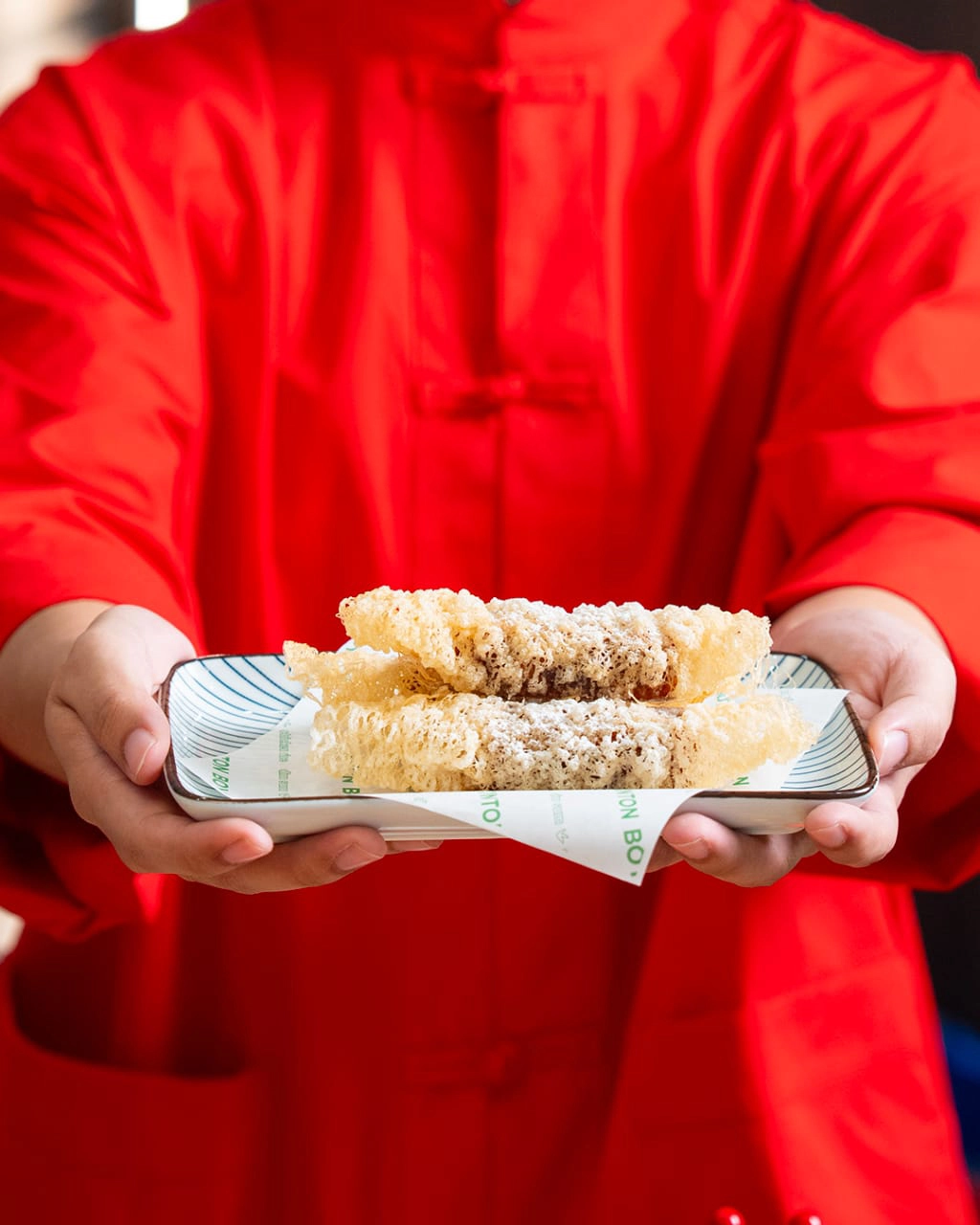 Golden Crispy Rice Cake