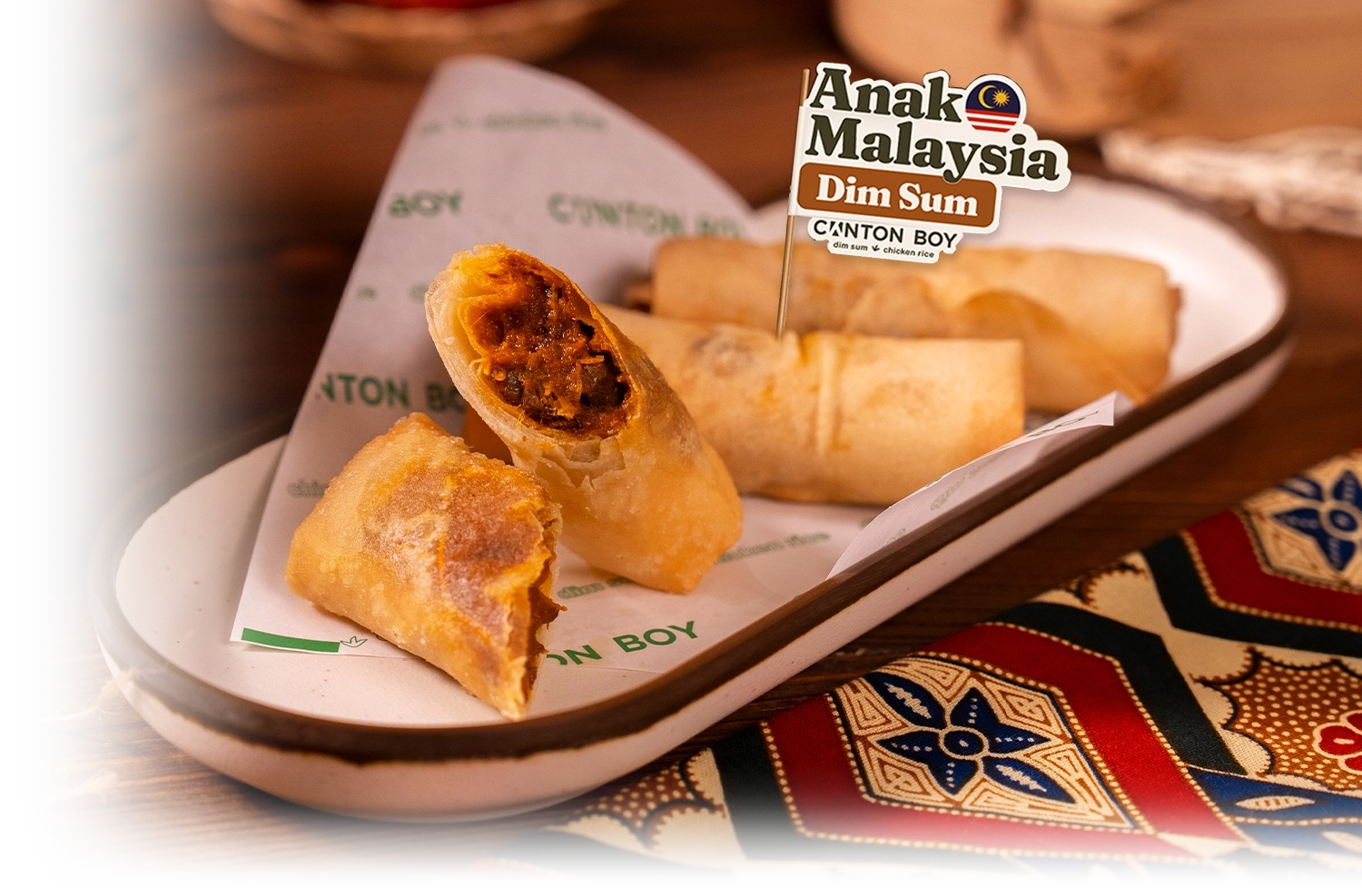 gradient B9 Beef Rendang Spring Roll
